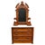 Carved Walnut Marble Top 3 Drawer Dresser With Extra Hidden Drawer C1880 For Sale - Image 4 of 12