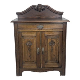 Antique Early 20th Century Chest of Drawers in Oak Wood For Sale