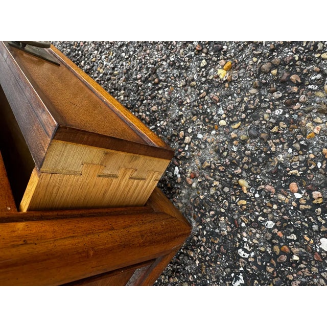 Late 20th Century Walnut Single Drawer Dual Shelf Hekman Furniture End Table For Sale In Houston - Image 6 of 6