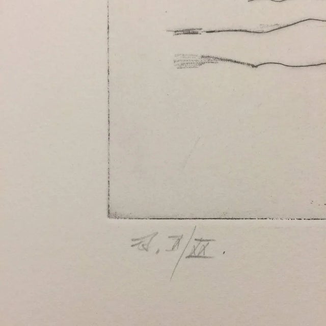 L’Incontro - Original Etching - 1961 1961 For Sale - Image 4 of 6