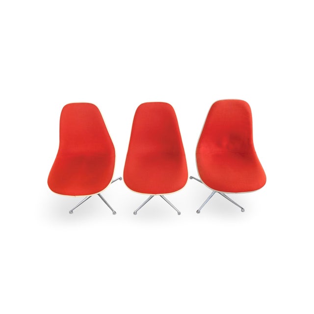 Fiberglass La Fonda Chairs by Charles Eames for Herman Miller, Set of 3 For Sale - Image 9 of 13