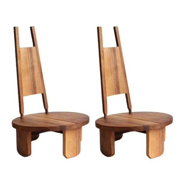 Brown Set of Wilson Chairs by Eloi Schultz For Sale - Image 8 of 8
