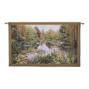 Lake Giverny Loom Woven Tapestry - 63 X 103 Cm (2'1" X 3'5") - Requires Rod Size 3