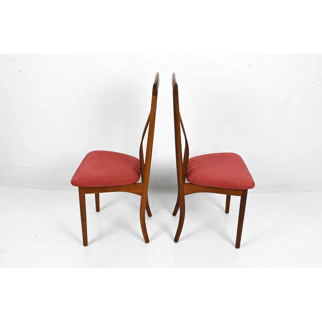 Set 4 Fine Danish Teak Dining Chairs Mid Century Modern For Sale - Image 10 of 11