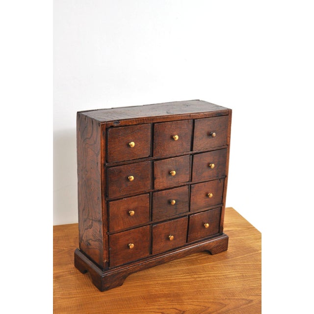 Small Oak Haberdashery Chest of Drawers, 18th Century For Sale - Image 5 of 12