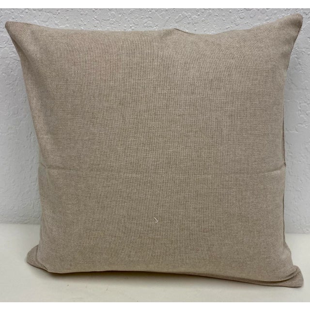 16" Square Pillow Adorned With a Stately Blue Swedish Mallard Duck - Made in UK. Measures 16" X 6" X 16" This pillow was...