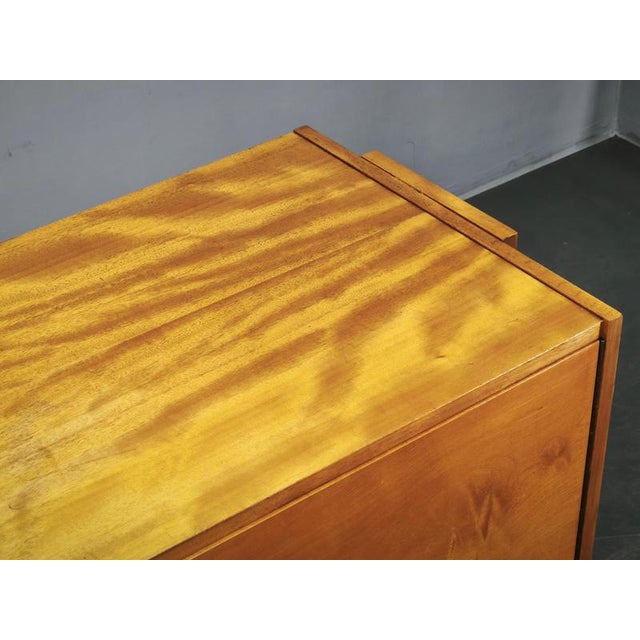 Czechoslovak Maple Sideboard with Drawers and Cabinet, 1960s For Sale - Image 10 of 18