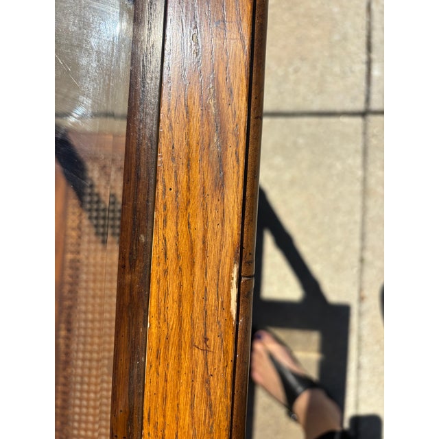 1970s Vintage Faux Bamboo Console Table For Sale - Image 5 of 9