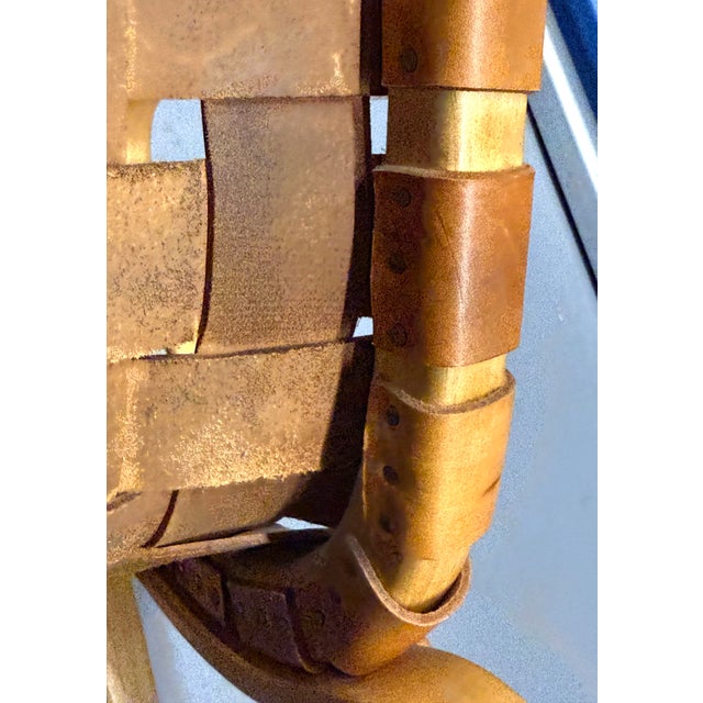 Wood Vintage Bruno Mathsson "Eva" Leather Chair Signed For Sale - Image 7 of 12