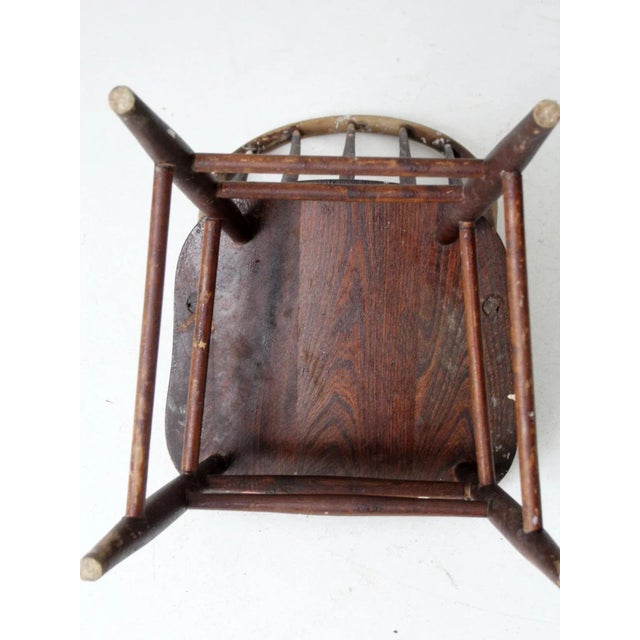 Antique Spindle Back Chair For Sale - Image 11 of 12