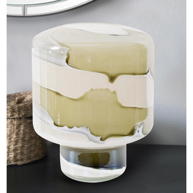 Glass Malin Vase- Tall For Sale - Image 7 of 8