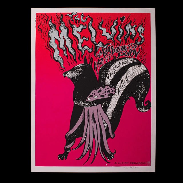 Paper 2007 The Melvins Abstract Surrealist Concert Poster, Signed For Sale - Image 7 of 7