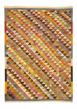 Flatweave Rug, Berber Moroccan Kilim Rug 10'08 X 14'10