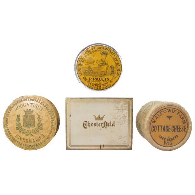 French & American Decorative Box Collection, Set of 4 For Sale