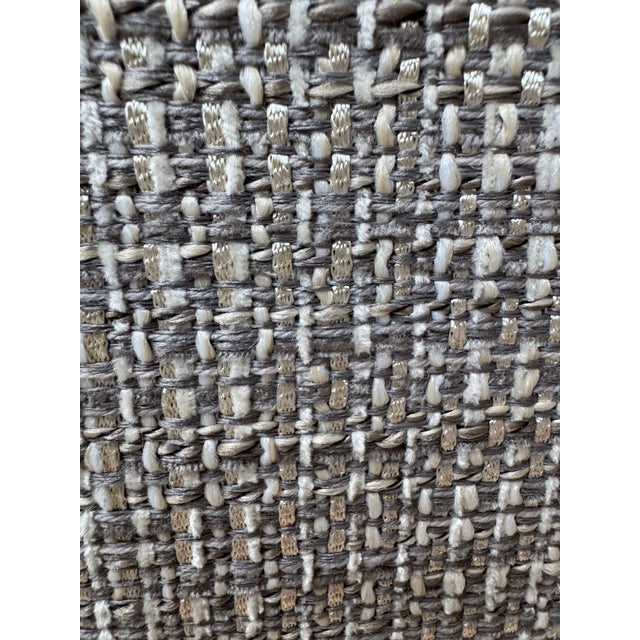 Gray Custom Lee Industries Upholstered King Bed For Sale - Image 8 of 12