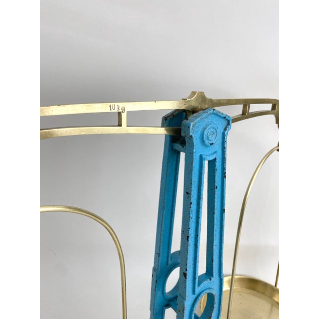 Vintage French Eiffel Tower Balance Scale For Sale In Los Angeles - Image 6 of 11