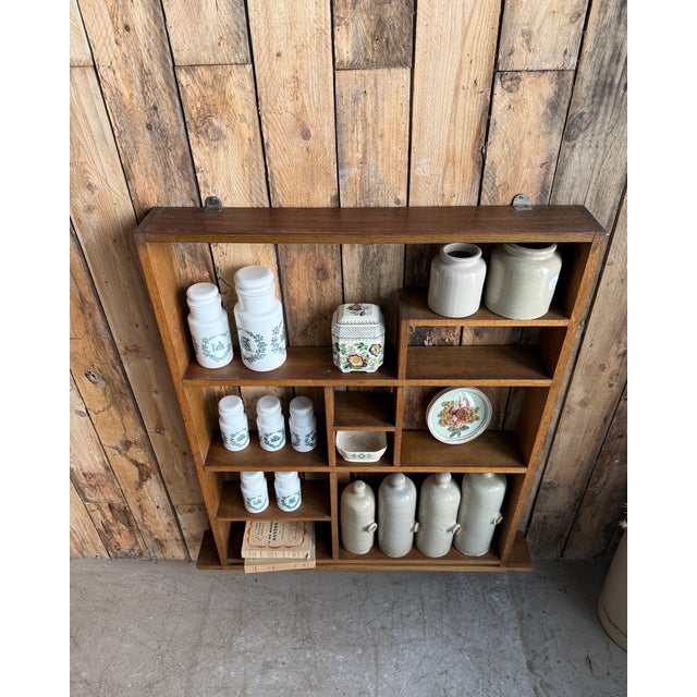 1950s Vintage Oak Shelf, 1950s For Sale - Image 5 of 8