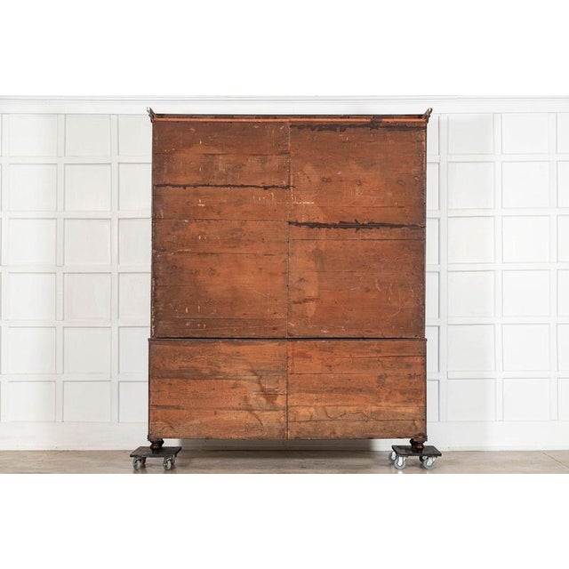 Large Antique English Mahogany Bookcase, 1870 For Sale - Image 17 of 18