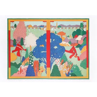 1986 American Poster, Mohawk Graphics Collection, View From an English Cottage For Sale