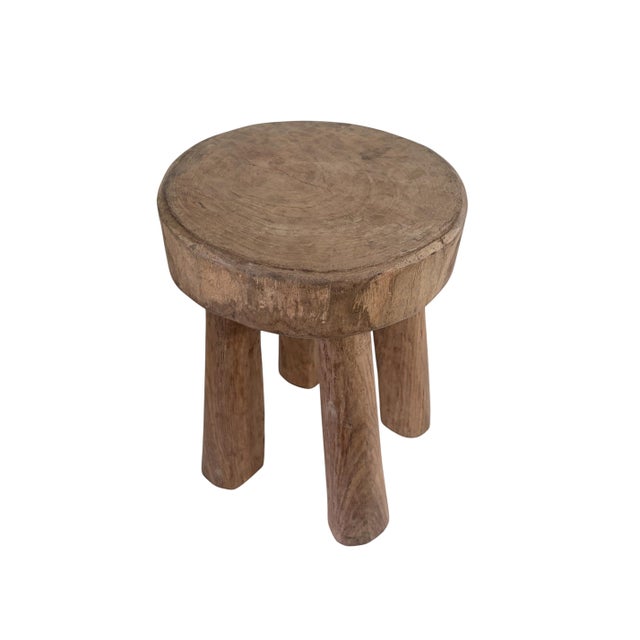 Vintage African Carved Wood Milk Stool Hehe Gogo People Tanzania 11.5" H For Sale - Image 9 of 9