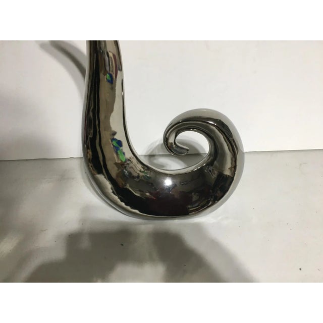 1990s Modern Abstract Ceramic Sculpture For Sale - Image 4 of 5