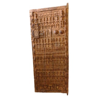 LG Dogon Door With Figures Mali African For Sale
