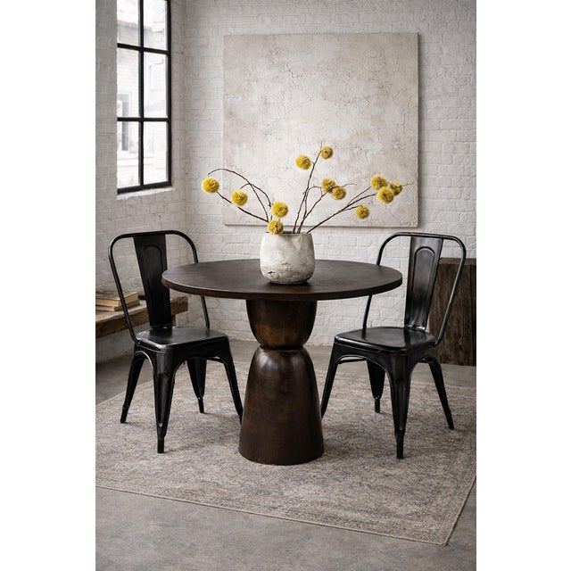 Bronze Copper Bistro Table For Sale In Los Angeles - Image 6 of 6