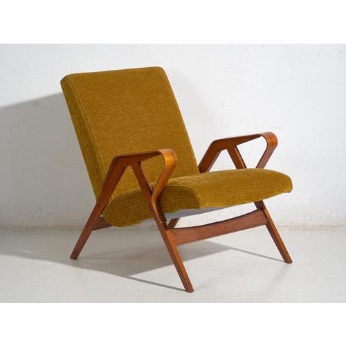 Brown Vintage Lounge Chairs and Ottoman, Set of 2 For Sale - Image 8 of 14