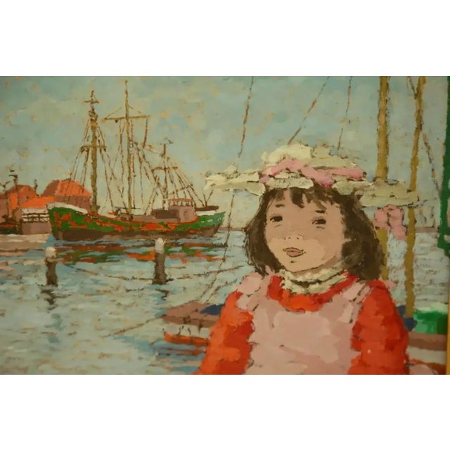 Postmodern Suzanne Eisendieck, Oil on Canvas Painting For Sale - Image 3 of 6