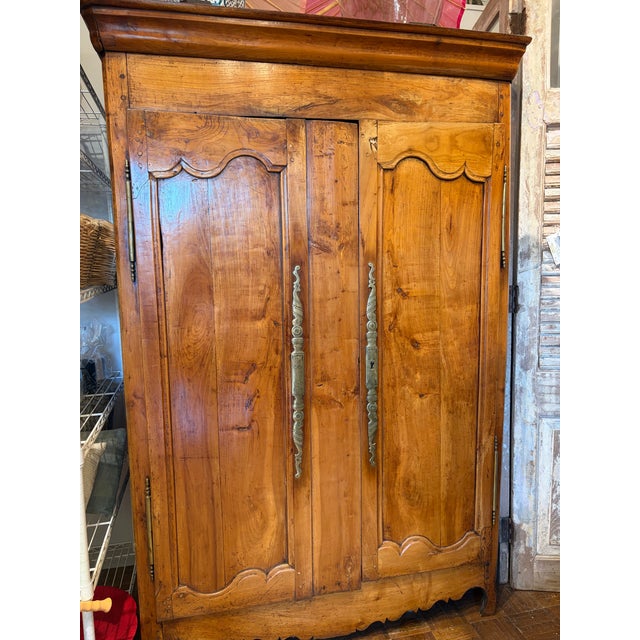 Early 20th Century Antique French Walnut Cabinet/Armoire With Gorgeous Patina. For Sale - Image 5 of 8