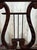 Vintage Mahogany Lyre Back Telephone Table With Gossip Bench Seat For Sale In Rochester - Image 6 of 13