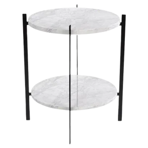White Carrara Marble Deck Table by OxDenmarq