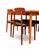 Chairs in Teak and Black Leather by Harry Østergaard for Randers Møbelfabrik, 1960s, Set of 4 For Sale - Image 16 of 17