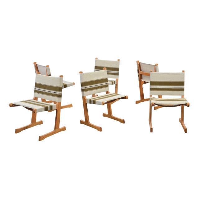 Model 594 Dining Chair by Adrian & Ditte Heath for France & Søn, 1960s, Set of 6 For Sale
