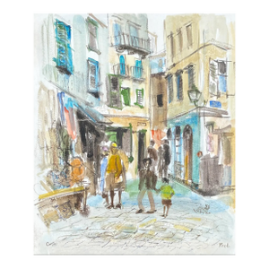 Fred Atkinson Corfu Greece Watercolor