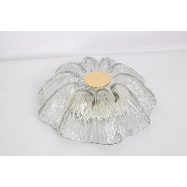 1970s Large Murano Glass Flush Mount attributed to Kalmar, Austria, 1970s For Sale - Image 5 of 13