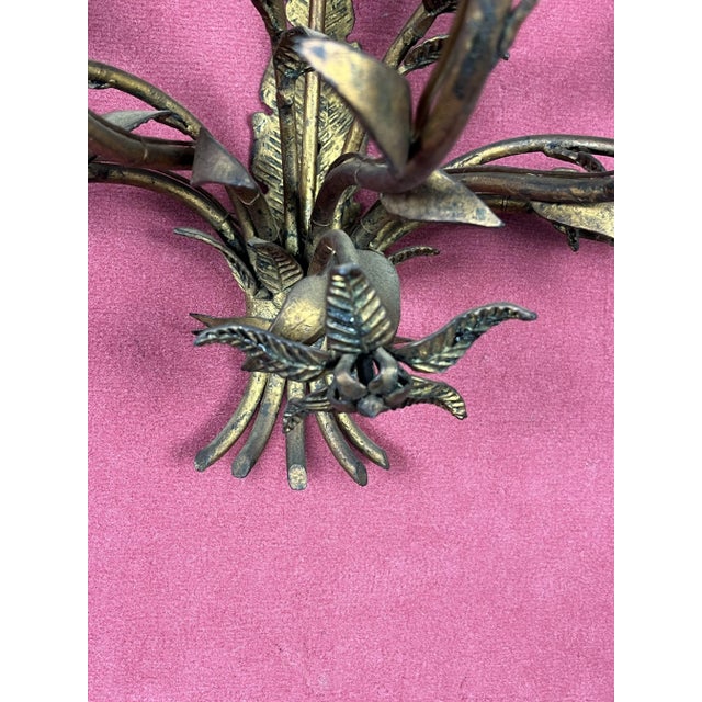 Mid-Century French 5-Light Wall Lamps, 1950s, Set of 2 For Sale - Image 9 of 11