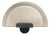 Vintage Semicircular Glass Wall Light from Arteluce, Italy, 1980s For Sale