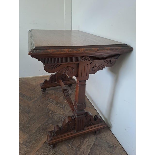 Wood Aesthetic Movement Walnut Centre Table, 1860 For Sale - Image 7 of 8