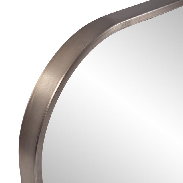 Copenhagen Square Brass Mirror For Sale In Chicago - Image 6 of 9