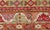 Colorful Antique Turkish Small Oushak Carpet in Multi Layered Design For Sale - Image 14 of 14