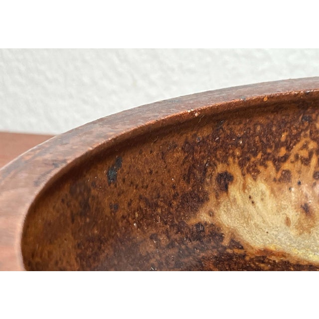 Ceramic Mid-Century Modern Danish Studio Pottery Bowl from Visby, Denmark, 1960s For Sale - Image 7 of 16