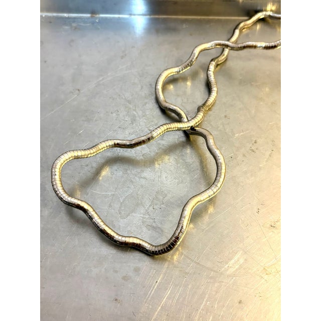 Postmodern 1980s Bendable Snake Chain Necklace For Sale - Image 3 of 5