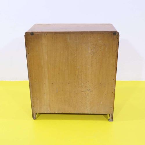 Wooden Display Cabinet with Amber Glass Doors For Sale - Image 11 of 12
