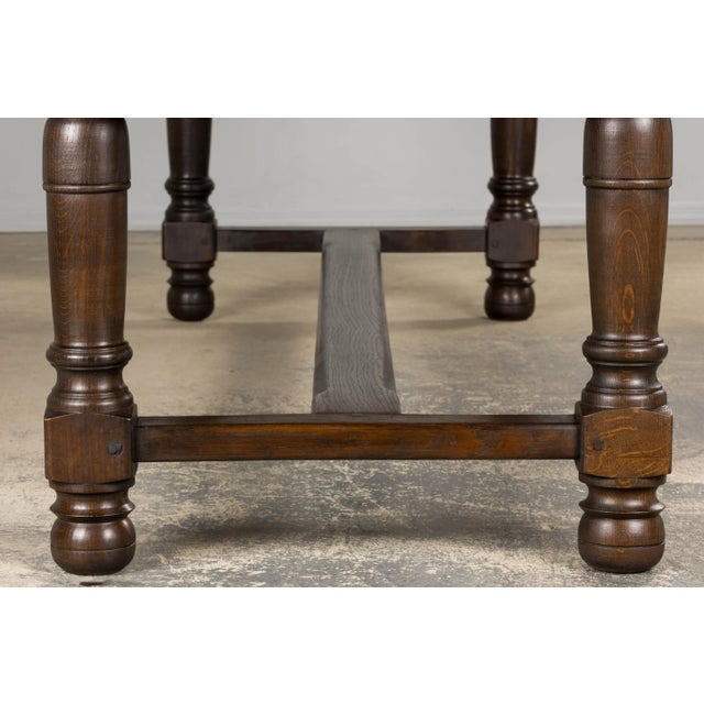 Antique French Louis XIII Style Oak Refectory Dining Table For Sale - Image 12 of 17