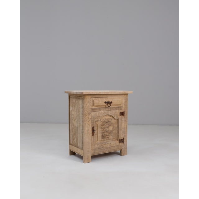 1970s 1970s French Oak Buffet With Paneled Door For Sale - Image 5 of 18