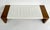 Mid-Century Modern Late 20th Century Contemporary Modern Artefacto Leather and Wood Bench For Sale - Image 3 of 7