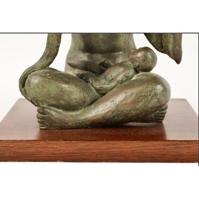 Metal Bronze Sculpture of Mother and Child, Jose Kuri-Brena (Mexican, 1914-2004): For Sale - Image 7 of 7