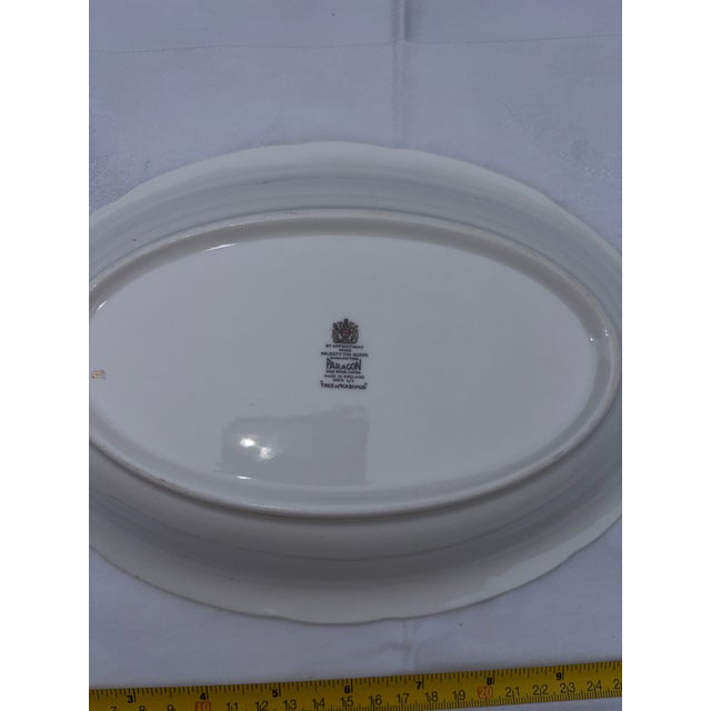 Ceramic 1970s Paragon Tree of Kashmir Oval Serving Platter | Royal Appointment Fine Bone China For Sale - Image 7 of 12