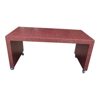 Vintage Modern Coffee Table on Casters For Sale